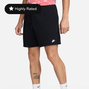 Nike Essential Club French Terry Flow Shorts ~ Black FN3520-010 | *NWT